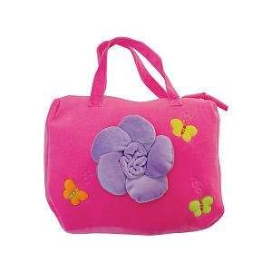  Sassafras Pink Kids Flower Power Plush Bags Toys & Games