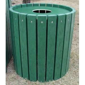    55 Gallon Heavy Duty Round Receptacle with Slats: Everything Else