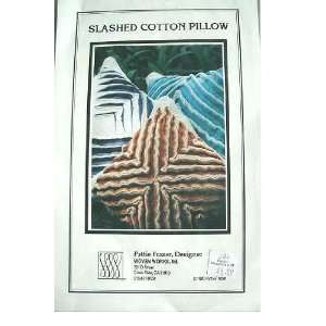  SLASHED COTTON PILLOW SEWING PATTERN FROM WOVEN WORKS 