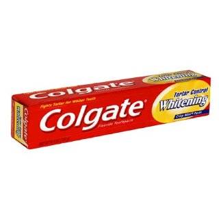 Colgate Tartar Control Whitening Fluoride Toothpaste, Crisp Mint Paste 