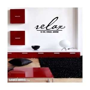   Relax To Rest, Release, Unwind Wall Art Decal