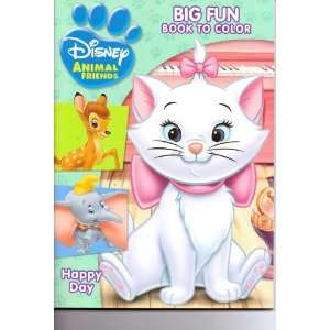  Disney Animal Friends Big Fun Book to Color ~ Happy Day 