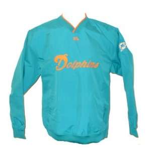  Miami Dolphins Club Pass Pullover Wind Shirt / Jacket 