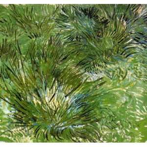  Oil Painting: Clumps of Grass: Vincent van Gogh Hand 