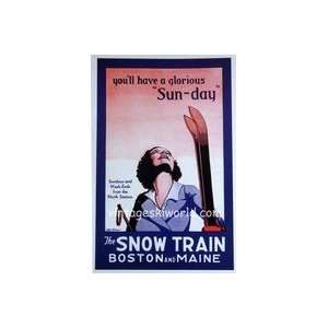  Postcard Snow Train: Office Products