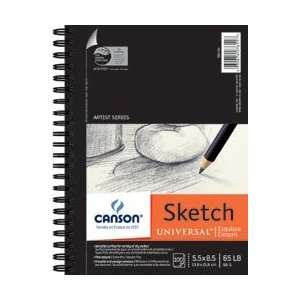  Pro Art Canson Universal Sketch Pad 65 Pound 5X8 100 