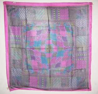   Hippie Boho India Ethnic Vintage Silk LARGE Bandana Scarf 40X40  
