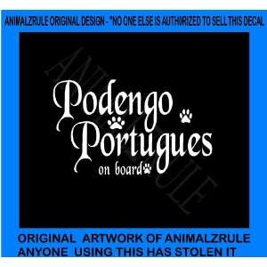  PODENGO PORTUGUES DOG VINYL DECAL: Everything Else