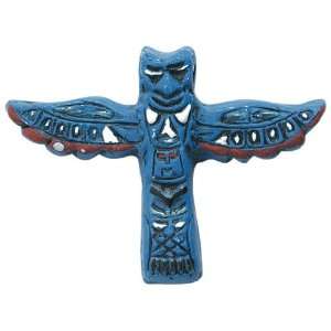   Ceramic Totem Pole Beads , Blue, 3 per Pack Arts, Crafts & Sewing