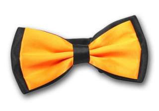 Mens Bow Tie Pre tied Adjustable Polyester Woven Wedding Party Solid 
