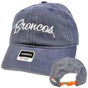  NFL Denver Broncos Faded Blue Relaxed Fit Women Ladies 
