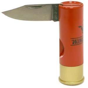  Winchester Shotgun Shell Knife, Folding, Plain: Sports 