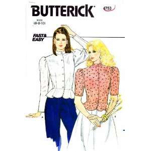   Pattern Misses Peplum Blouse Size 6   8   10: Arts, Crafts & Sewing