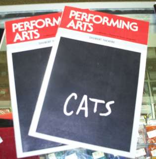 CATS Shubert Theatre 1985 Playbill  