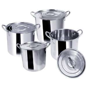  Stainless Steel Stock Pot Set: Kitchen & Dining