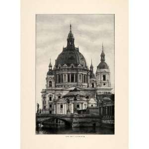  1910 Print Cathedral Berliner Dom Mitte Colln Bohme 