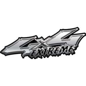    Wicked Series 4x4 Extreme Truck Decals in Silver Automotive