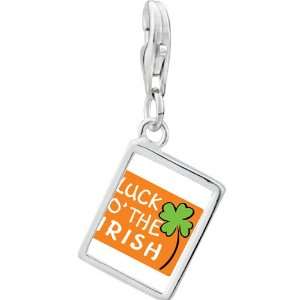 Pugster 925 Sterling Silver St. Patricks Day With Words luck Of The 