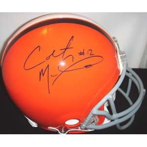 Colt McCoy Signed F/S Helmet