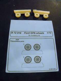 72 Resin Blitz WWII US GPA Ford Wheels 72014  