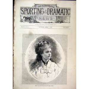  1875 Portrait Zare Thalberg Prima Donna Antique Print 