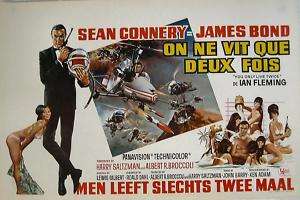 YOU ONLY LIVE TWICE 1967 SEAN CONNERY Belgian 17x22  