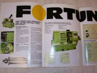 Victor/Fortune Catalog~TNS 1 CNC Lathe~Machine Tool  