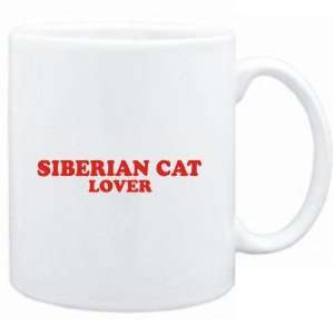  Mug White  Siberian LOVER  Cats