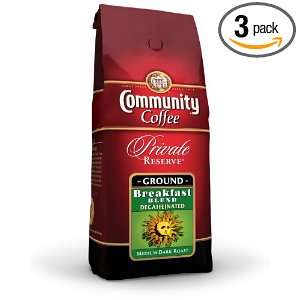 Community Coffee Decaffeinated Private Reserve Ground Coffee 