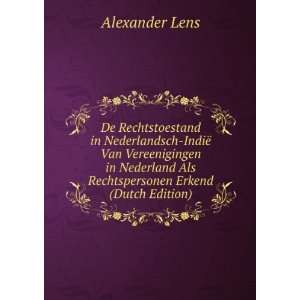   Als Rechtspersonen Erkend (Dutch Edition) Alexander Lens Books