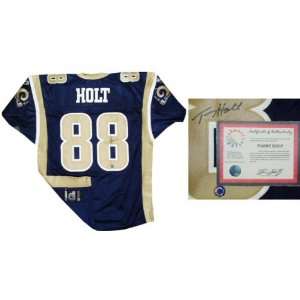 Torry Holt St. Louis Rams Autographed Reebok Authentic Navy Jersey 