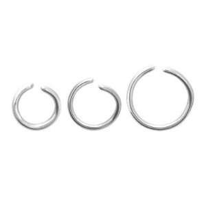 316L Surgical Steel Nose Hoop Ring   16g 1/4 Length   Sold As Pairs