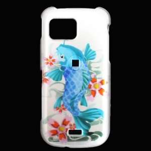 Cuffu   Blue Fish   Samsung A897 Mythic Case Cover + Screen Protector 