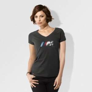  BMW Ladies M Sequined Tee   Anthracite   Size Large 