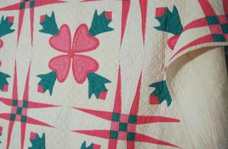   applique antique quilt this beautiful cotton 30 s rose of sharon quilt