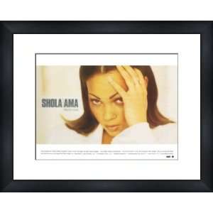  SHOLA AMA Much Love   Custom Framed Original Ad   Framed 