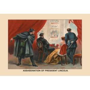  Assassination of President Lincoln 16X24 Canvas