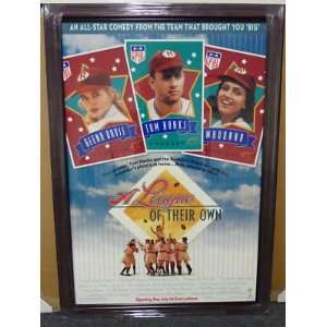   League of Their Own Poster Framed Tom Hanks Madonna