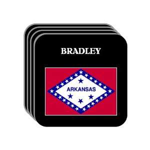 US State Flag   BRADLEY, Arkansas (AR) Set of 4 Mini Mousepad Coasters