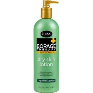 Shikai Borage Therapy Dry Skin Lotion Original Unscented   16 Oz, Pack 