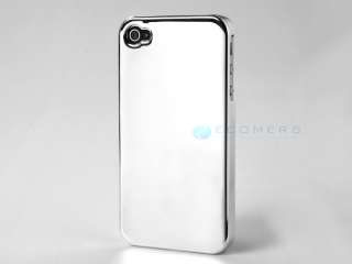 Silver Ultra Slim Chrome Hard Mirror Case Cover for Apple iPhone 4 4S 