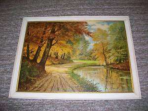 Lovely Vintage Framed Picture A. Jacobsen A Shady Nook  