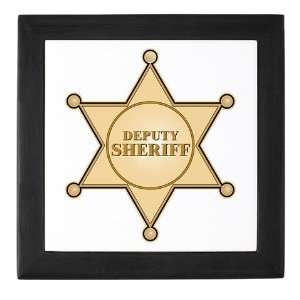 Deputy Sheriff Badge Pig Keepsake Box by CafePress