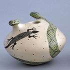 Mata Ortiz Pottery   Double Rattlesnake Seed Pot by Jorge Corona 