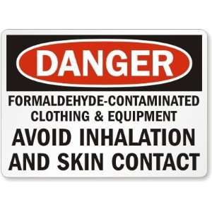   and Skin Contact Laminated Vinyl Sign, 7 x 5 Office Products