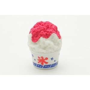  Shave Ice Pink & White Japanese Erasers. 2 Pack: Toys 