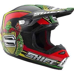  Shift Riot Motocross Helmet Green / Yellow Sports 