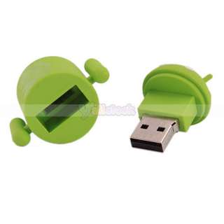 NEW 4GB Robot USB Flash Memory Drive Green PC FLASH  