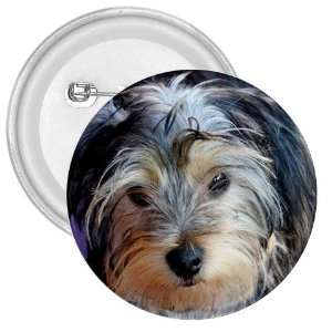  Yorkshire Terrier Puppy Dog 3 3in Button E0654: Everything 