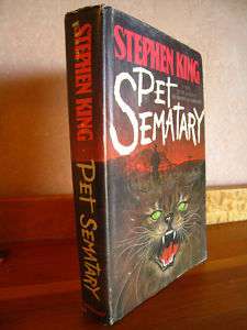 Stephen King Pet Sematary 1983 HCDJ book  